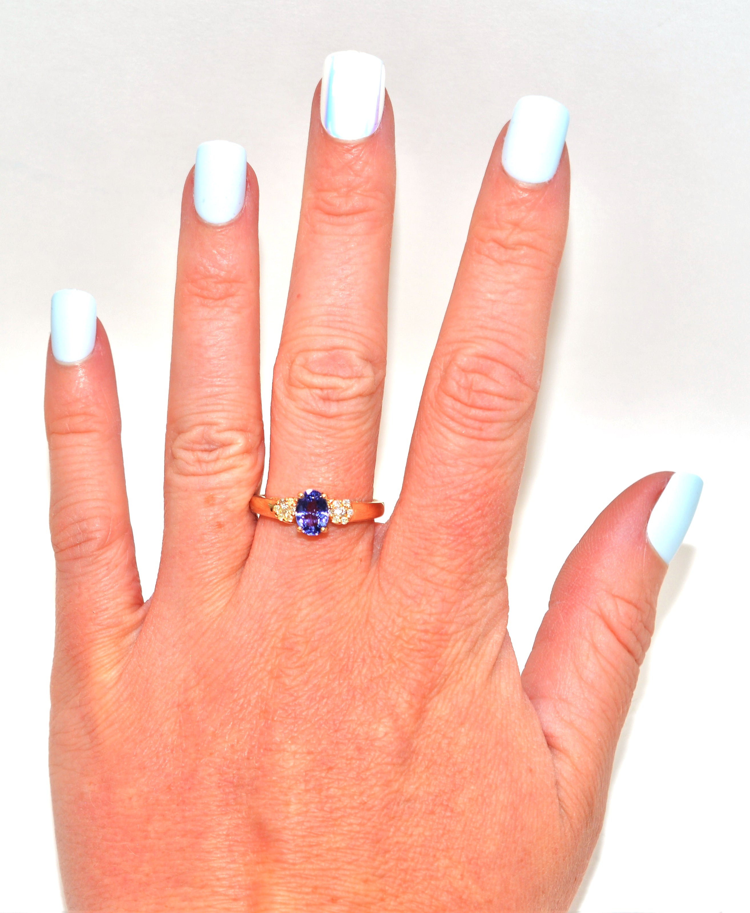 Tanzanite Quartz Gemstone Ring, 925 Sterling Silver Ring for Her. Pear Cut  Gemstone Ring, Tanzanite Birthstone Ring, Gift for Anniversary. - Etsy